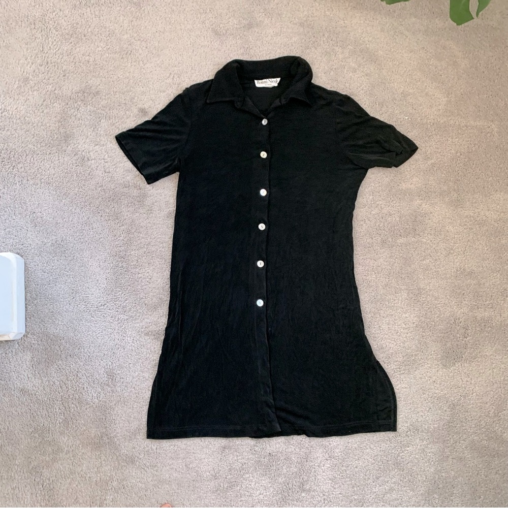 VINTAGE 90S Y2K SLINKY BUTTON DOWN MINI DRESS